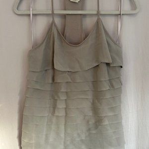 Club Monaco XS Ruffled Tank